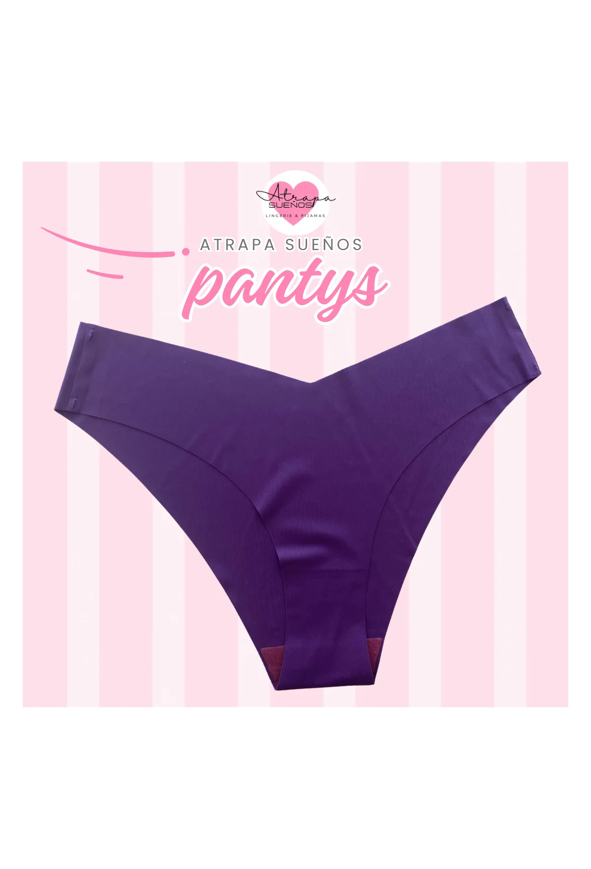 Panty morado sin costura